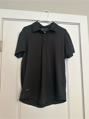 BYLT Basics Black Polo Shirt